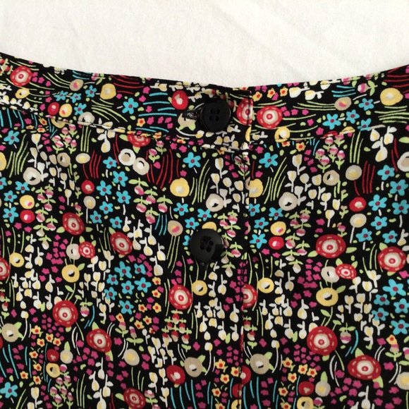 Christopher & Banks Dresses & Skirts - Christopher & Banks multicolor floral button front skirt